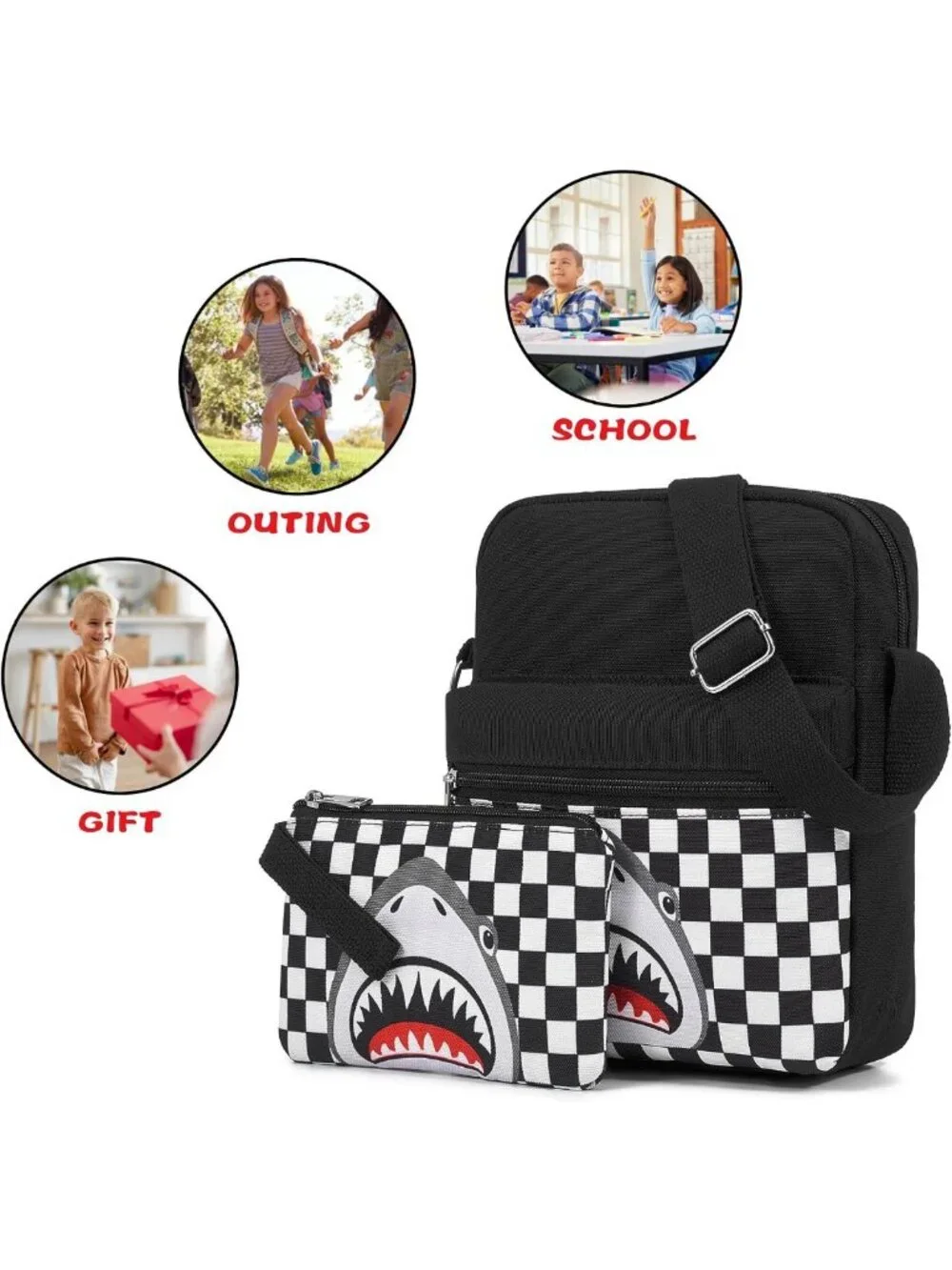 Stylish 2pcs Canvas Crossbody Purses Set | Versatile Messenger Bags for Everyday